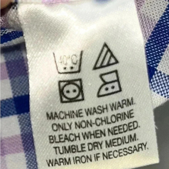 Dockers Battery Street shirt long sleeve button down, blue lavender - Picture 4 of 5